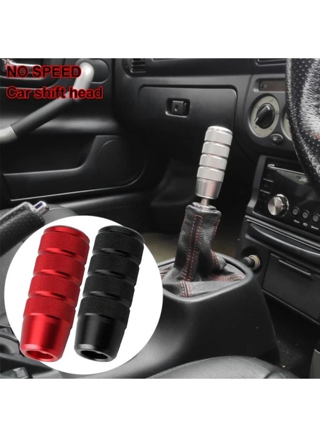 MS Red Aluminum Alloy Anti Slip Automatic Car Shift Knob Handle - Image 1